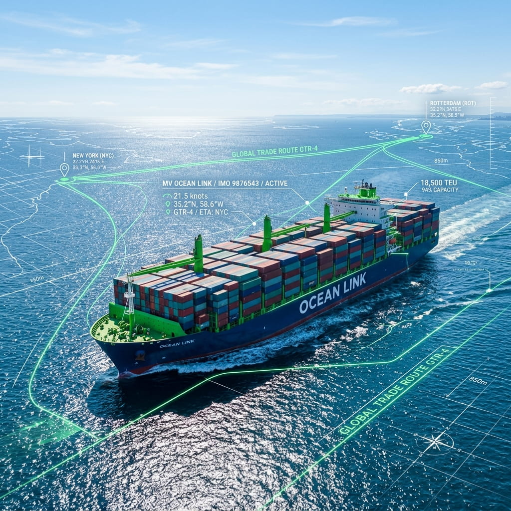 Ocean Freight Shipping Vessel
