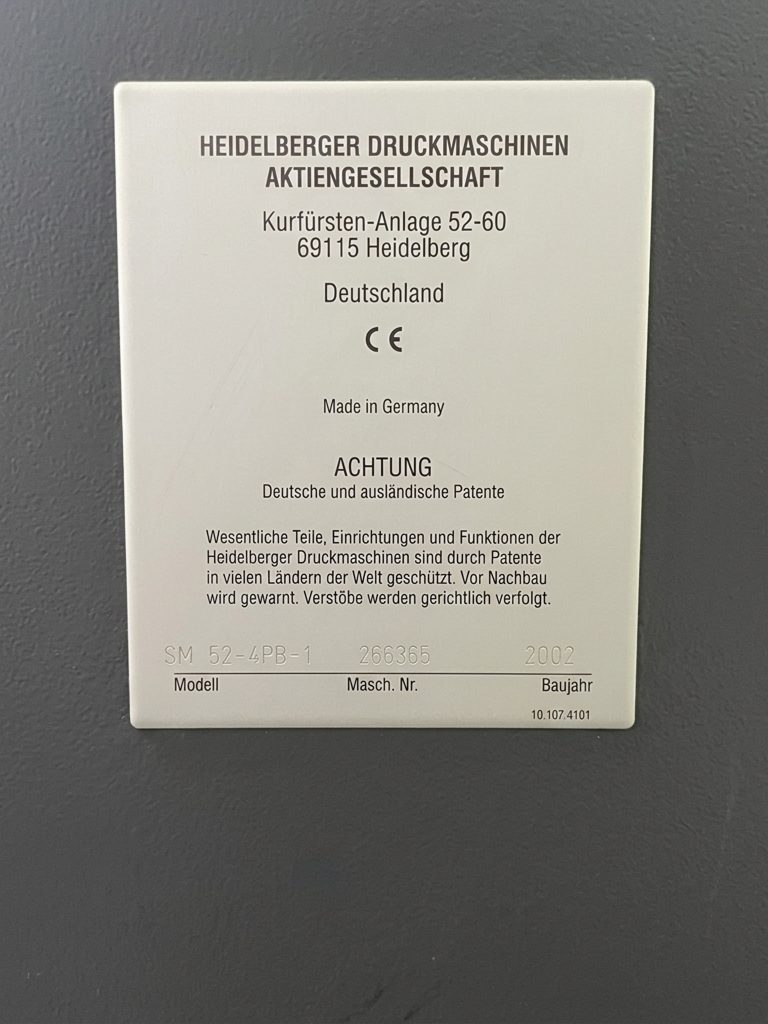 Heidelberg SM 52-4P3+L - Detail View 6