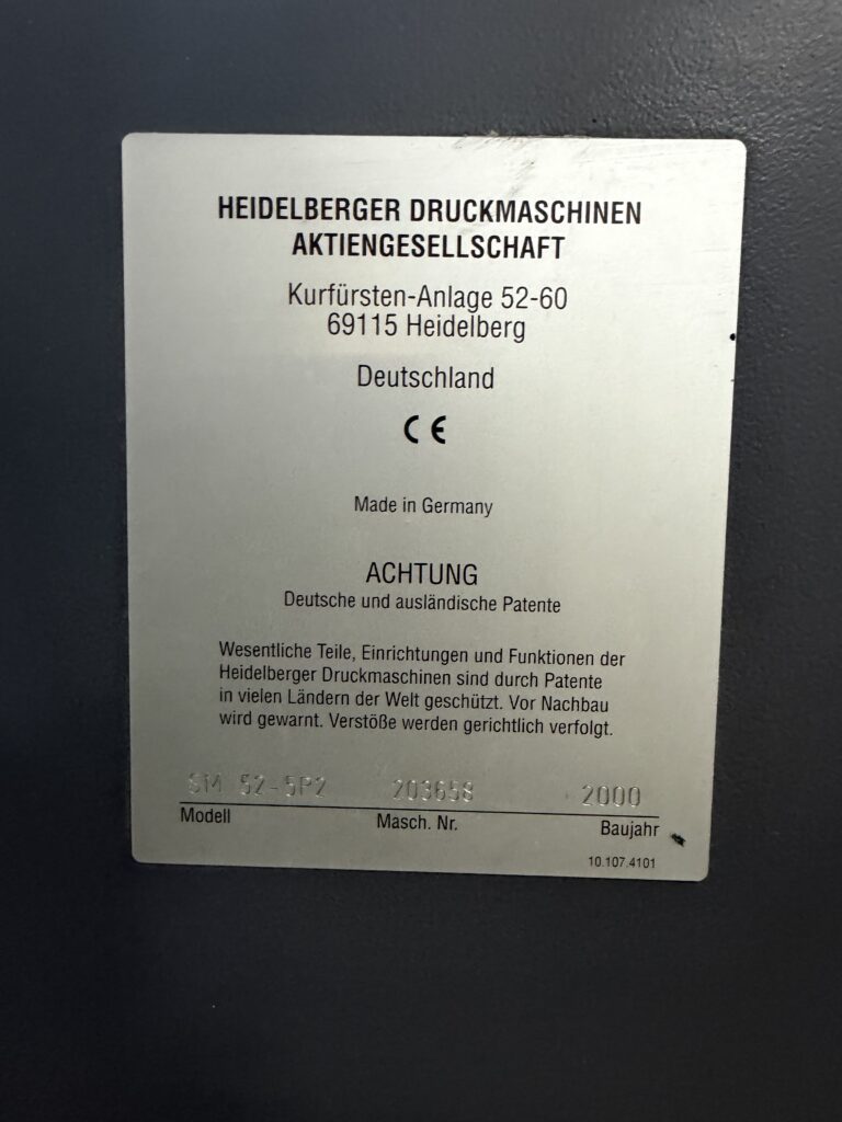 Heidelberg SM 52-5P2 - Detail View 7