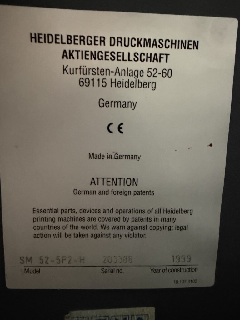 Heidelberg SM 52-5P2-H - Detail View 13
