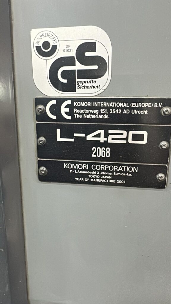 Komori L-420 - Detail View 2